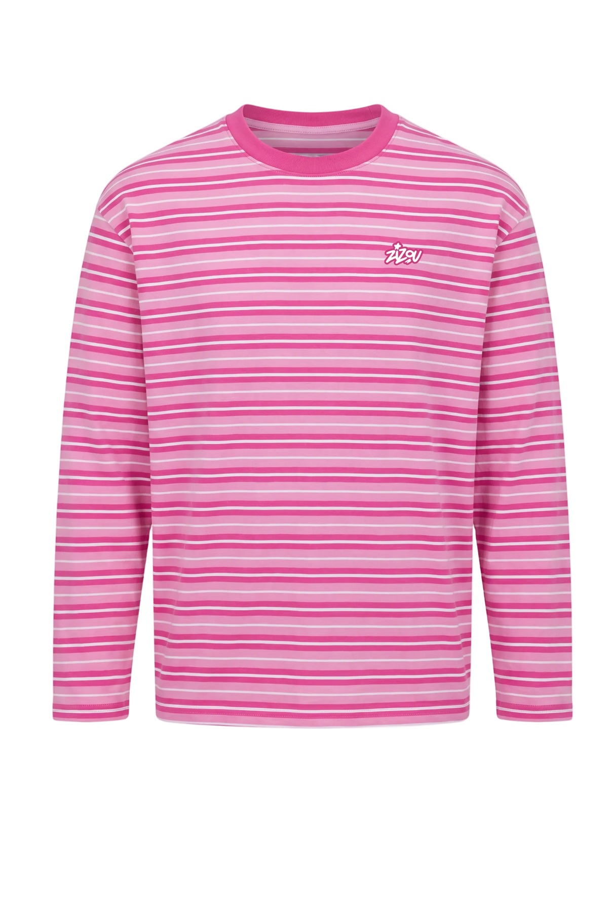 PINK STRIPED LONGSLEEVE (FWTT BACKPRINT)